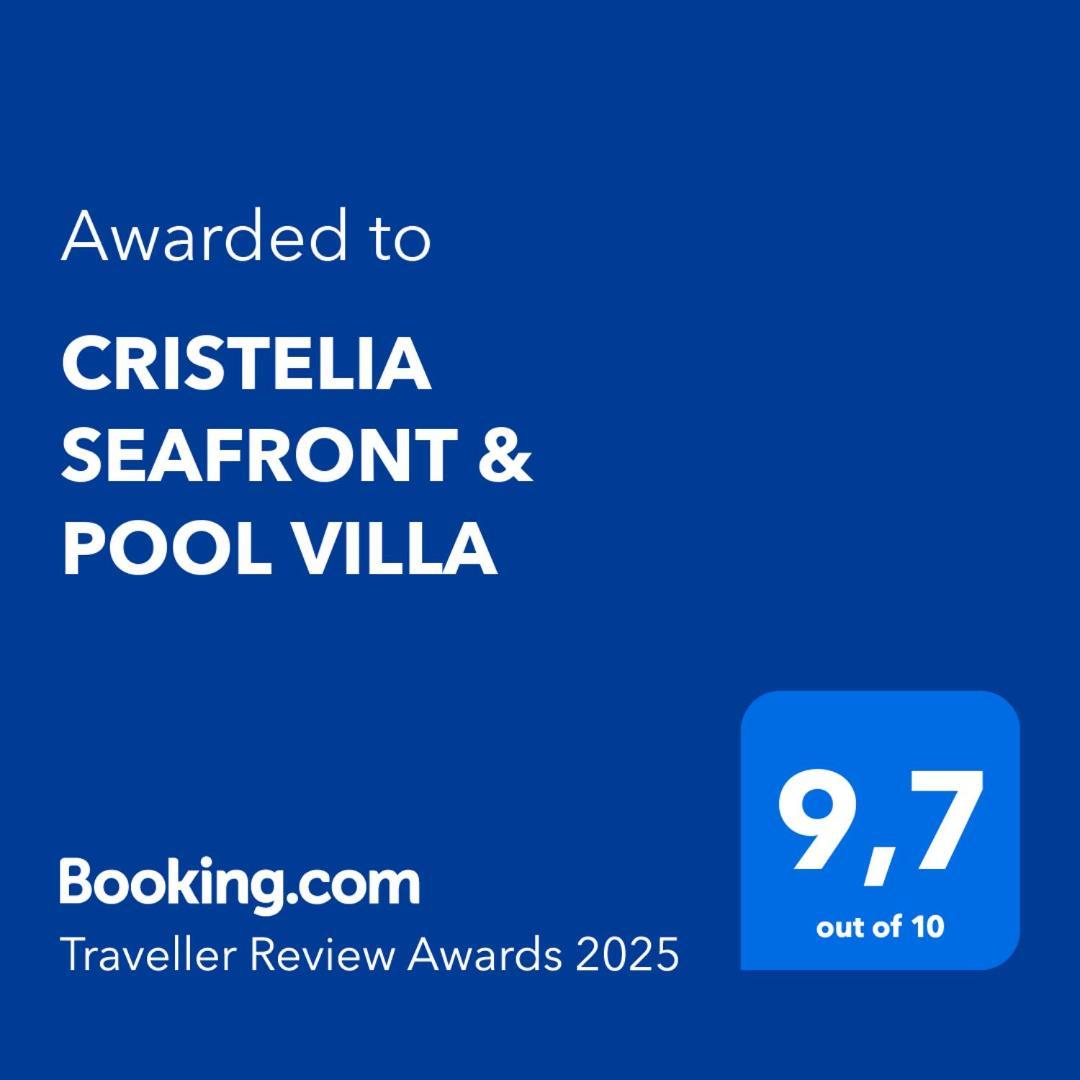 Cristelia Seafront & Pool Villa Lakhaniá Exterior foto